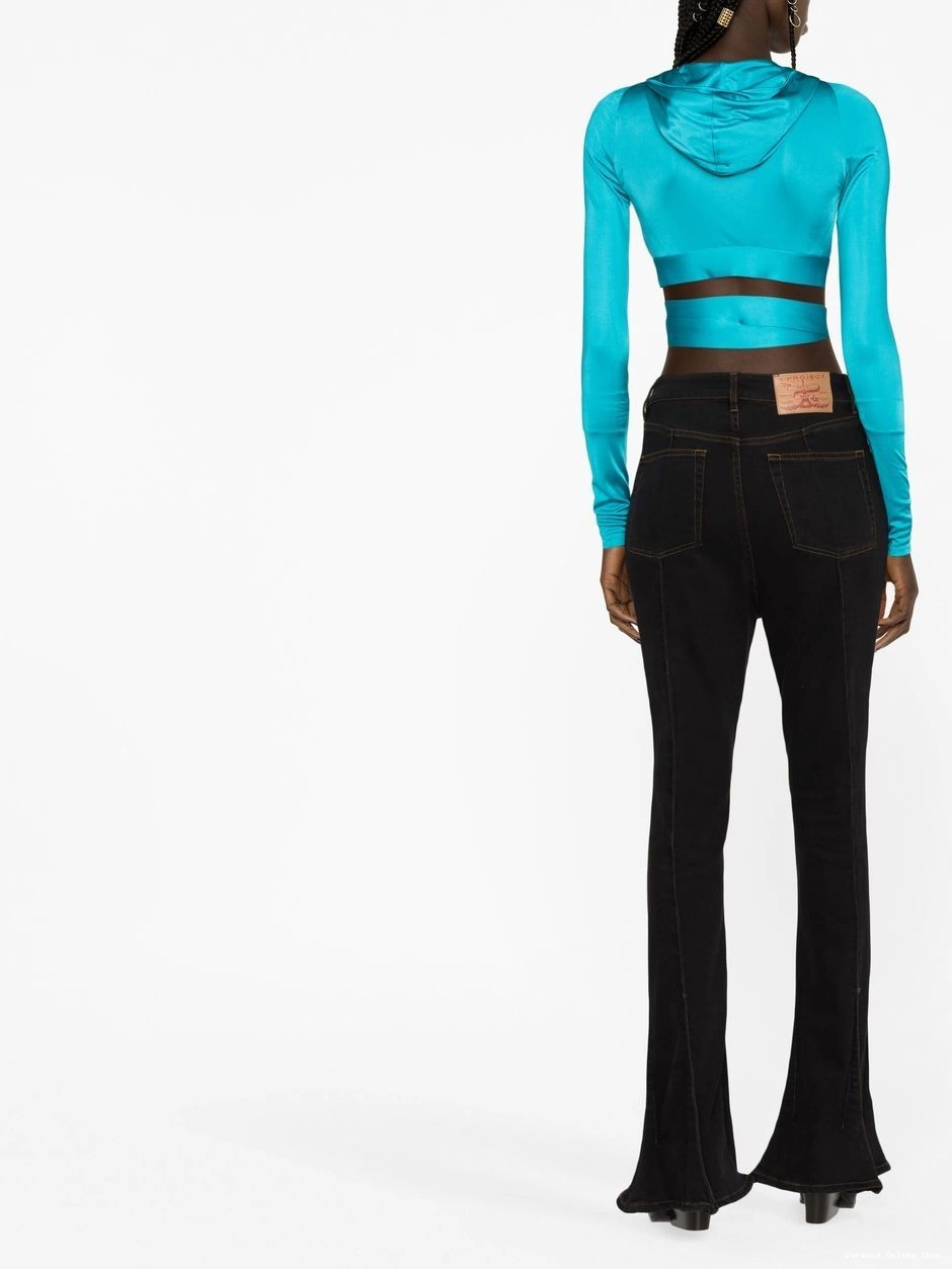 Cheap crop Versace Biggie Medusa Women hoodie 0325
